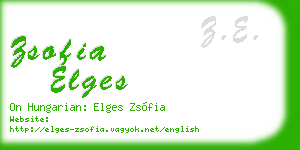 zsofia elges business card